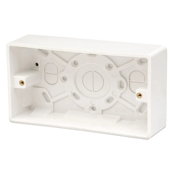 Pattress Box 2 Gang 146 x 86 x 35mm White