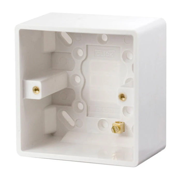 Pattress Box 1 Gangl 86 x 86 x 47mm White