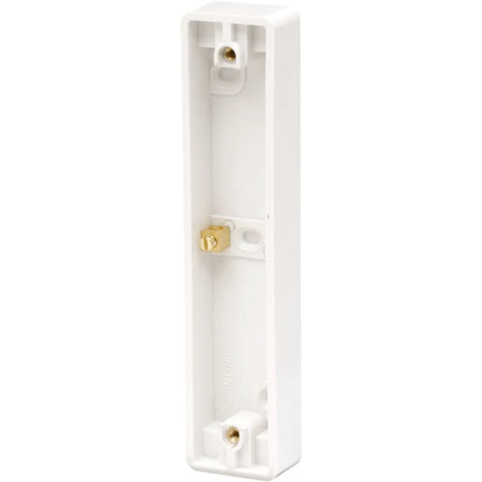 Pattress 2 Gang Architrave White