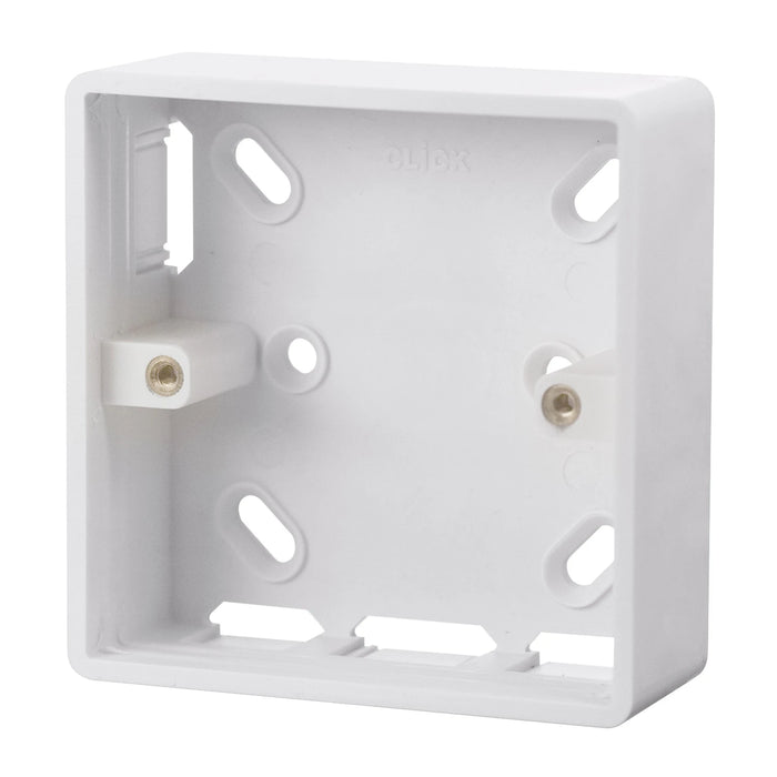 Box Pattress 1 Gang 29mm PVC For Trunking