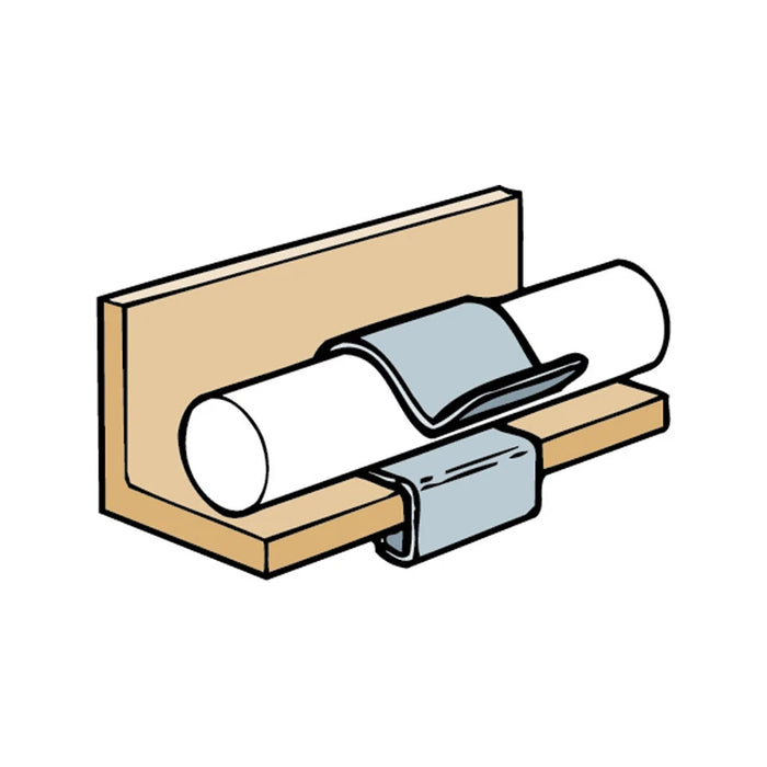 Cable Run Clip Flange 2-7mm - 25 Pack