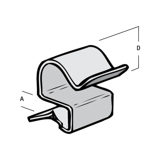 Cable Run Clip Flange 2-7mm - 25 Pack