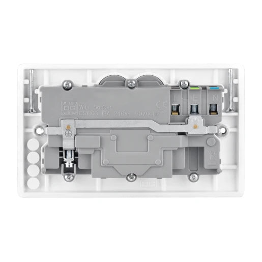 Socket 2 Gang Single Pole Switched 13A Smart Home Control