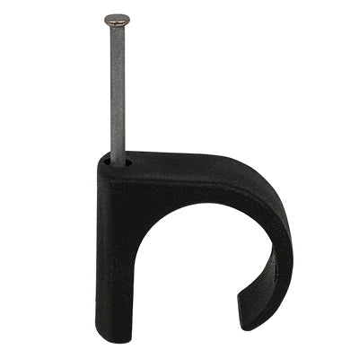 Cable Clip 22-26mm Round Cable Black