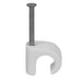 Cable Clip 7-10mm Round Cable White