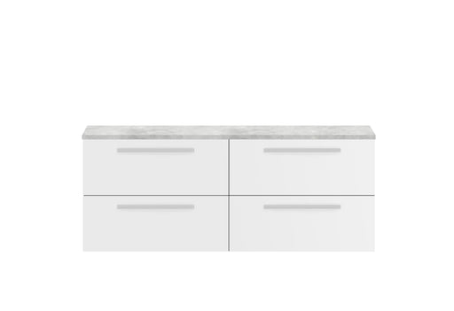 1440mm Double Cabinet & Grey Worktop Hudson Reed