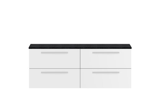 1440mm Double Cabinet & Sparkling Black Worktop Hudson Reed