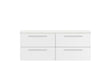 1440mm Double Cabinet & Sparkling White Worktop Hudson Reed