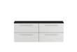 1440mm Double Cabinet & Sparkling Black Worktop Hudson Reed