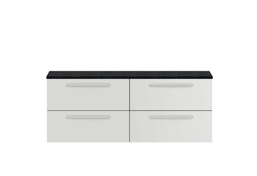 1440mm Double Cabinet & Sparkling Black Worktop Hudson Reed