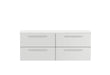 1440mm Double Cabinet & Sparkling White Worktop Hudson Reed