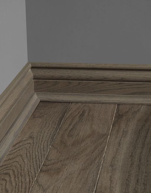 Wood & Laminate Flooring - Finishing Touches - Dark Grey Oak Scotia Beading