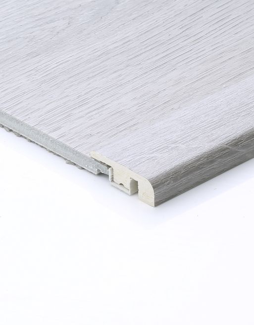 Wood & Laminate Flooring - Finishing Touches - Shoreline Grey Oak EvoCore End Profile