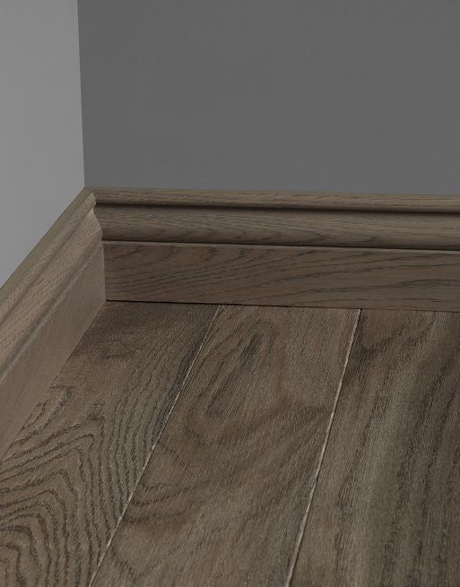 Wood & Laminate Flooring - Finishing Touches - Dark Grey Oak Skirting