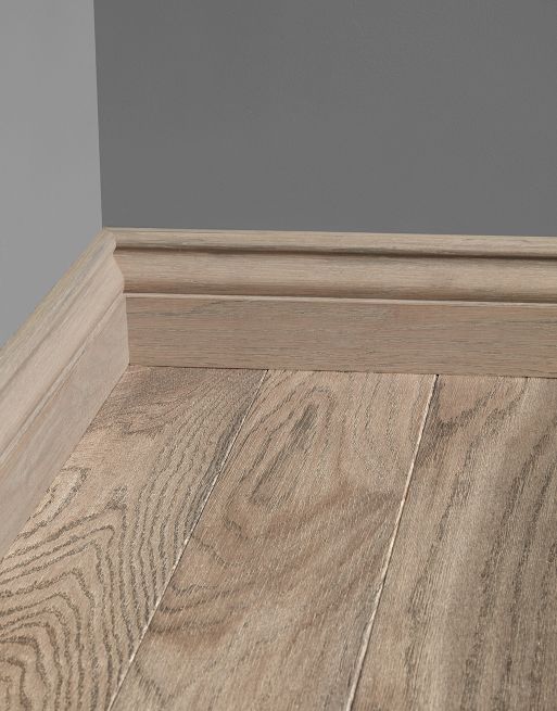 Wood & Laminate Flooring - Finishing Touches - Light Grey Oak Skirting