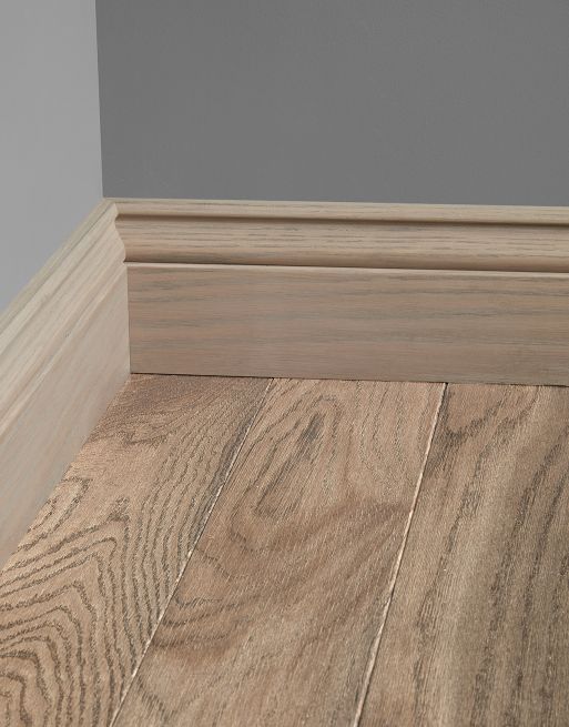 Wood & Laminate Flooring - Finishing Touches - Light Grey Oak Skirting