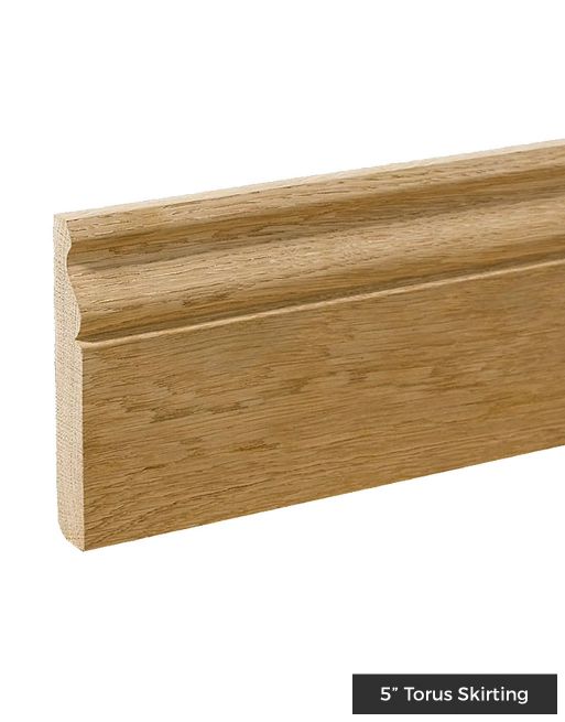 Wood & Laminate Flooring - Finishing Touches - Natural Oak Solid Wood Skirting