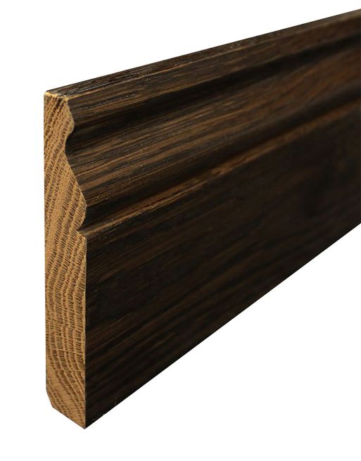 Wood & Laminate Flooring - Finishing Touches - Dark Brown Oak Solid Wood Skirting