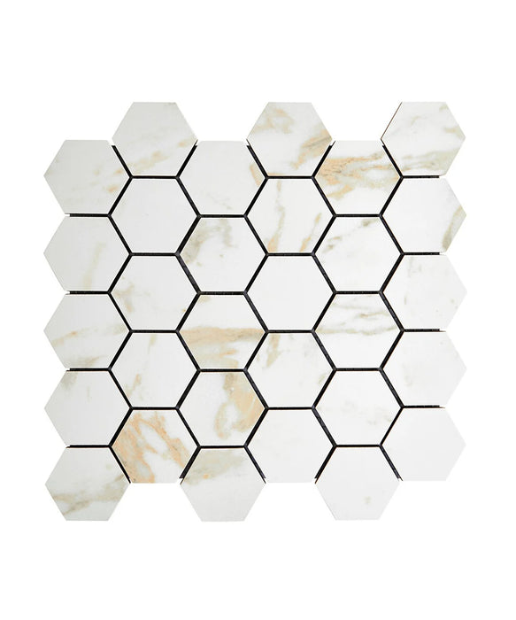 Torrano™ Gold Hexagon Mosaic Tile