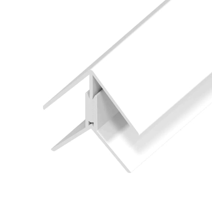 125mm Shiplap Cladding Angle Trim - White