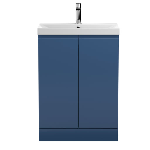 600mm Floor Standing 2-Door Vanity Unit & Basin 3 Hudson Reed