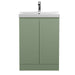 600mm Floor Standing 2 Door Unit & Basin 3 Hudson Reed