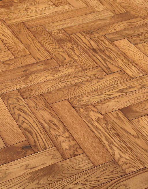 Solid Wood Flooring - Park Avenue Herringbone Golden Oak