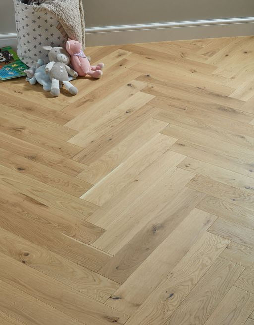 Engineered Wood Flooring - Bayswater Herringbone - Vanilla Oak