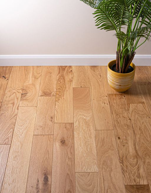 Engineered Wood Flooring - Natural Country Oak - Brushed & Lacquered