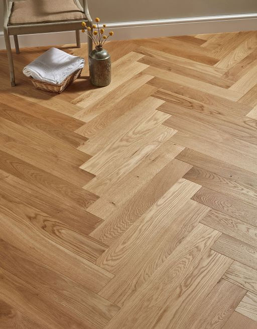 Engineered Wood Flooring - Bayswater Herringbone - Natural Oak 