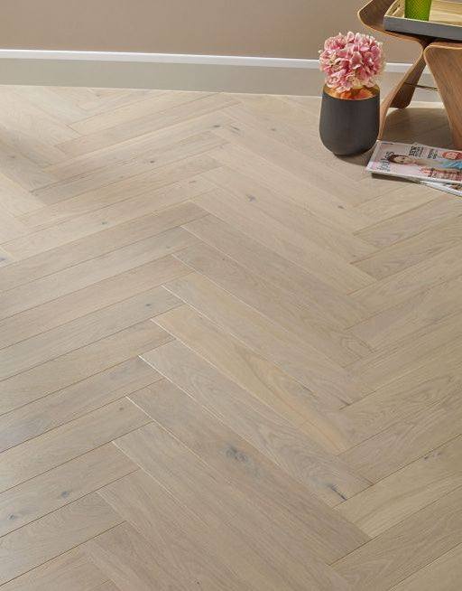 Engineered Wood Flooring - Bayswater Herringbone - Cappuccino Oak