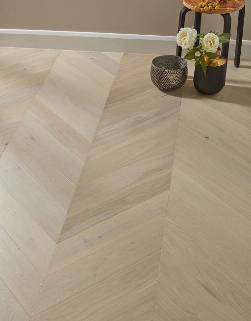 Engineered Wood Flooring - Chelsea Chevron - Cappuccino Oak