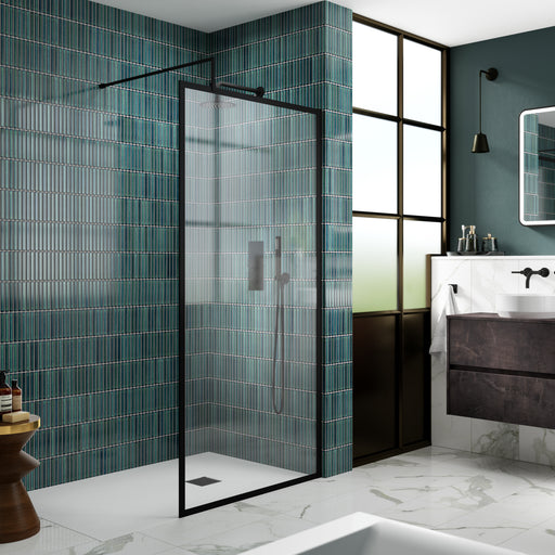 Full Outer Frame Wetroom Screen 1950x900x8mm Hudson Reed