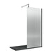 800mm Fluted Wetroom Screen with Support Bar Hudson Reed