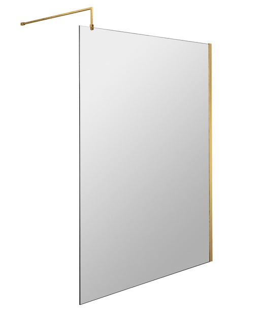 1400mm Wetroom Screen With Brass Support Bar Hudson Reed