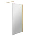 800mm Wetroom Screen With Brass Support Bar Hudson Reed