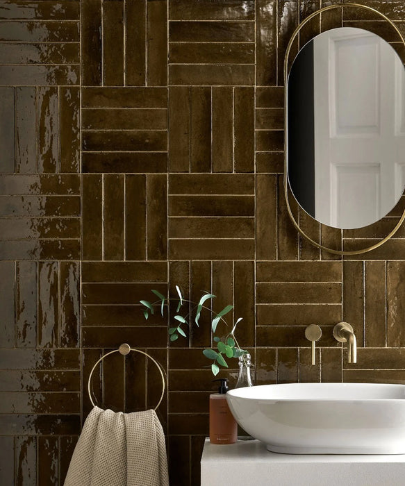 Zellica™ Bronze Tile (6cm x 24cm)