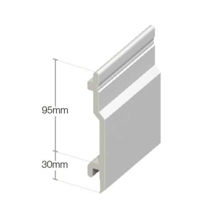 100mm UPVC Open-V Cladding - Rosewood