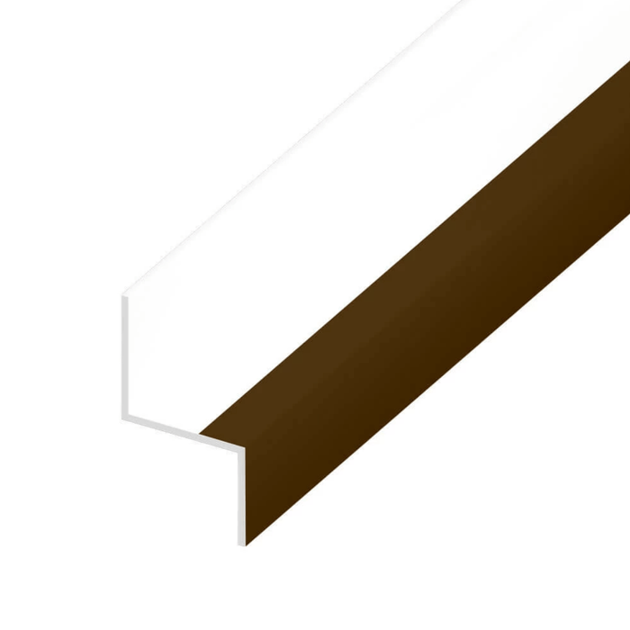 125mm Shiplap Cladding Drip Trim - Dark Brown