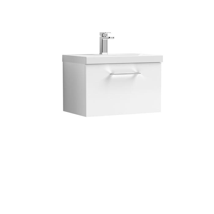 600mm Wall Hung 1 Drawer Vanity & Basin 1