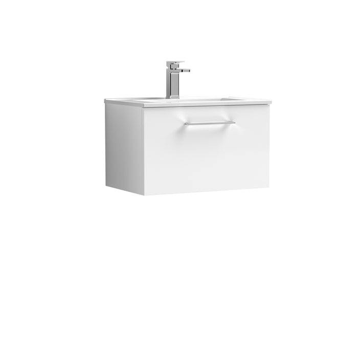 600mm Wall Hung 1 Drawer Vanity & Basin 2