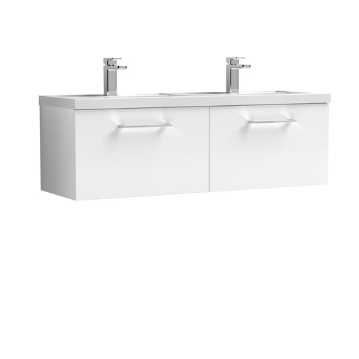 1200mm Wall Hung 2 Drawer Vanity & Double Basin