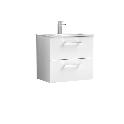 600mm Wall Hung 2 Drawer Vanity & Basin 2