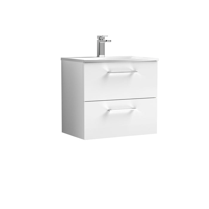 600mm Wall Hung 2 Drawer Vanity & Basin 4