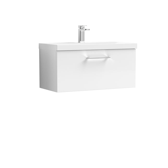 800mm Wall Hung 1 Drawer Vanity & Basin 1