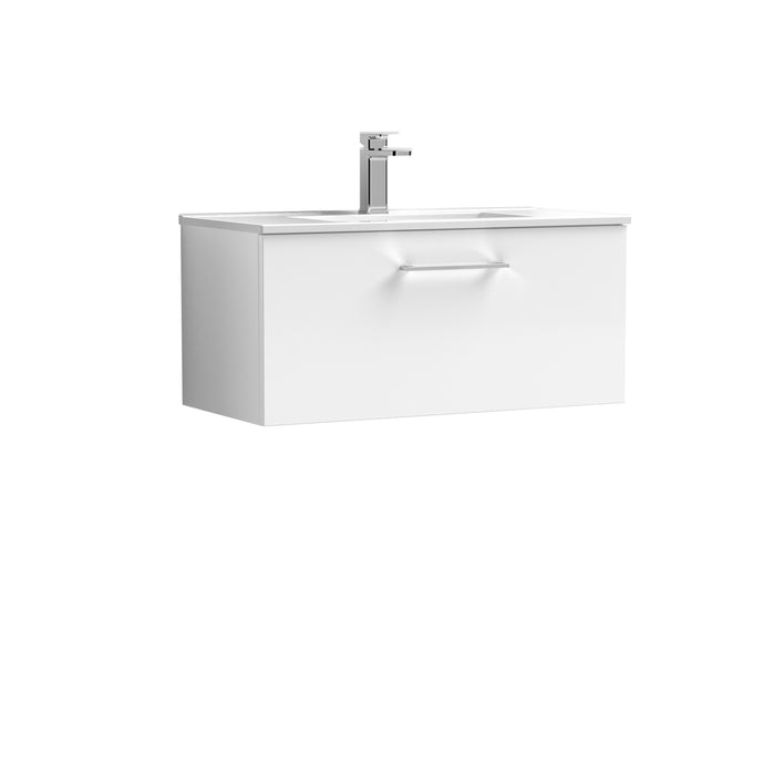 800mm Wall Hung 1 Drawer Vanity & Basin 2