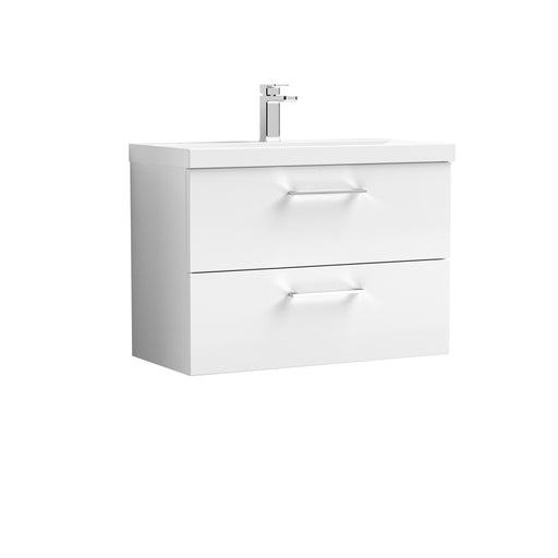 800mm Wall Hung 2 Drawer Vanity & Basin 1