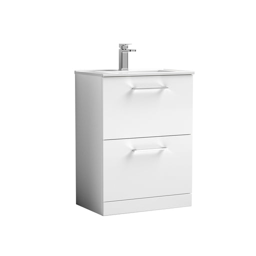 600mm Floor Standing 2 Drawer Vanity & Basin 2