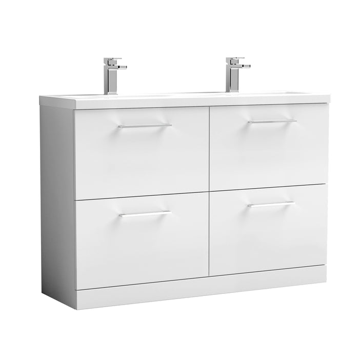 1200mm Floor Standing 4 Drawer Vanity & Double Basin 2