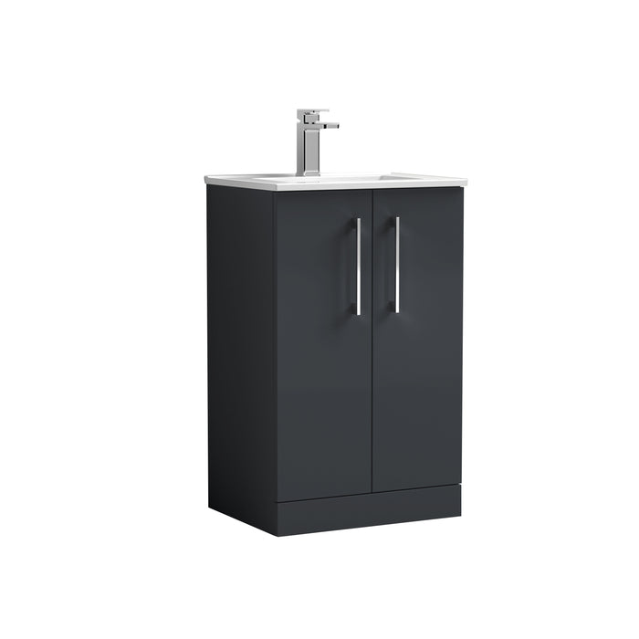 500mm Floor Standing 2 Door Vanity & Basin 2